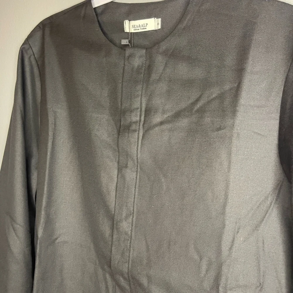 SEA & ALP African Dashiki Men’s Suit Small Black Summer Beachwear New